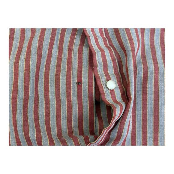 Vintage Dee Cee Western Shirt Mens 15-35 Red Gray Pearl Snap Cowboy USA Made - Picture 16 of 16